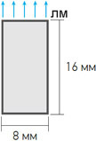 led лента Jazzway PFN-01 220V IP65 "Гибкий неон" - размеры