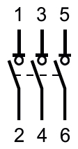 Выключатель нагрузки 3Р 25А S9S Systeme Electric Systeme9
