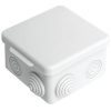 Коробка 80*80*50 квадрат серый IP54 PlexUp
