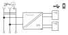 Фортепиано сталь розетка скрытая 1-мест заземление шторки USB IP20 18Вт