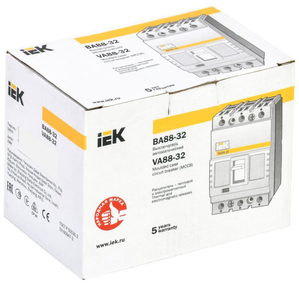 Автомат 3Р 32А 25кА ВА88-32 IEK 